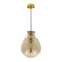 Ver imagem 3 de Pendente Caju Cúpula Vidro 30cm Bella + Lâmpada T30 110V St1882