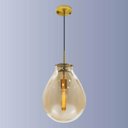 Ver imagem 5 de Pendente Caju Cúpula Vidro 30cm Bella + Lâmpada T30 110V St1882