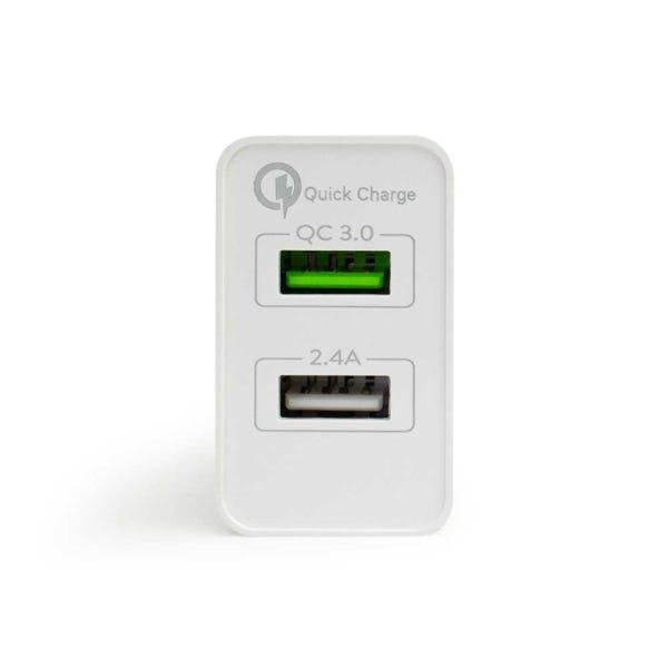 Carregador Adaptador de Parede Iwill 2 Saídas USB 30W Quick Charge 3.0 - 2