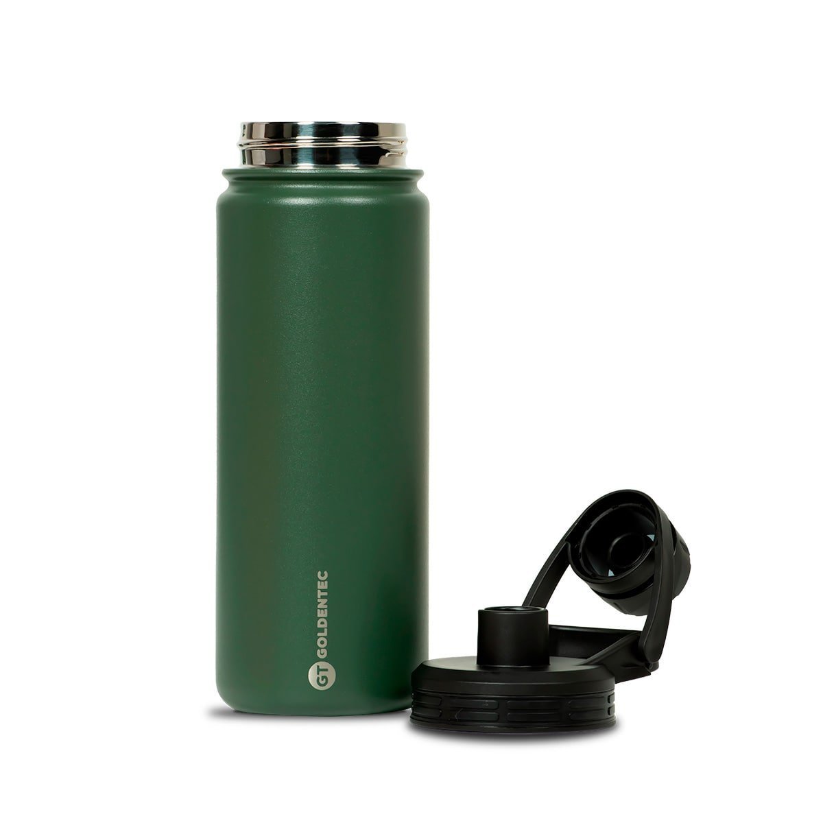 Garrafa Térmica Inox Trava e Canudo 500ml Verde Hello - Comprar