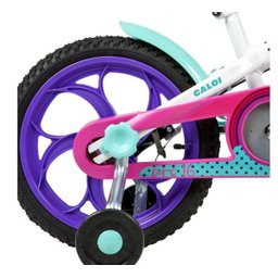 Bicicleta Infantil Aro 16 Cecizinha com Rodinhas e Cesta Caloi - 2