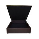 Ver imagem 2 de Cama Box Baú Casal 1,38 X 1,88 X 0,40 Inteiriço Premium Corino Marrom