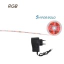 Ver imagem 2 de 1 Rolo 5m Fita Led Rgb + Fonte + Controle St2047