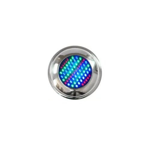 Refletor LED 70 Pontos Inox Iluminação Multicolorida RGB para Piscina - Brustec