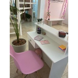 Balcão Caixa Recepção Atendimento com Gaveta Magia Móveis - 14