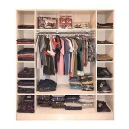 Expositor Colméia Cabideiro Nichos = 3 Peças = Loja Roupas - Branco - 8
