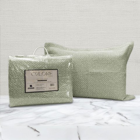 Kit Cobre Leito Colcha Queen Estampado Secret - Colore - 2,30x2,50m