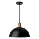 Ver imagem 2 de Blumenau Pendente Bia Alum Ø300mm Cabo Pp 1xe27 Int Dourado Preto Liso Preto e Dourado