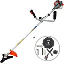 Ver imagem 1 de KIT Roçadeira Profissional Vulcan VR260P 2T 26CC + Faca 8 Pontas Furo 25mm Tamanho 200mm