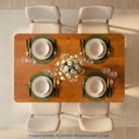 Ver imagem 2 de Mesa de Jantar Retangular 4 Lugares 130cm Tali CabeCasa MadeiraOriginals Marrom Cinamomo