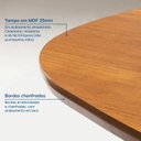 Ver imagem 7 de Mesa de Jantar Retangular 4 Lugares 130cm Tali CabeCasa MadeiraOriginals Marrom Cinamomo