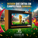 Ver imagem 3 de Painel para Tv Copa 2026 até 40 Polegadas Ripado com Prateleiras Quarto Sala Preto Madeirado