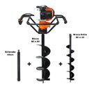 Ver imagem 1 de KIT Perfurador de Solo Vulcan VPS520 2T 52CC 2,5HP com Broca 80x20cm + Broca 80X10Cm + Extensão