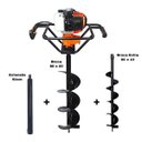 Ver imagem 1 de KIT Perfurador de Solo Vulcan VPS520 2T 52CC 2,5HP com Broca 80x20cm + Broca 80X10Cm + Extensão