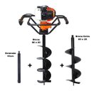 Ver imagem 1 de KIT Perfurador De Solo VPS520 2T 52CC 2,5HP com Broca 80x20cm + Broca 80 x 25cm + Extensão 40cm