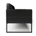 Ver imagem 5 de Sofá Namoradeira Base Industrial Alta Preto Marisa Corano D03 - D'rossi Drossi