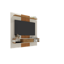 Ver imagem 2 de Painel de Tv até 65 Polegadas Lisboa Ripado 3d Sala - Offwhite/nature