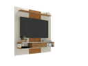 Ver imagem 2 de Painel de Tv até 65 Polegadas Lisboa Ripado 3d Sala - Offwhite/nature