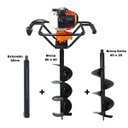Ver imagem 1 de KIT Perfurador De Solo 2T 52CC 2,5HP com Broca 80x20cm VPS520 + Broca 80 x 25cm + Extensão 60cm