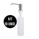 Ver imagem 1 de KIT 10 Unidades Dispenser Dosador sabão Embutir Pia Detergente Sabonete Liquido escovado cozinha