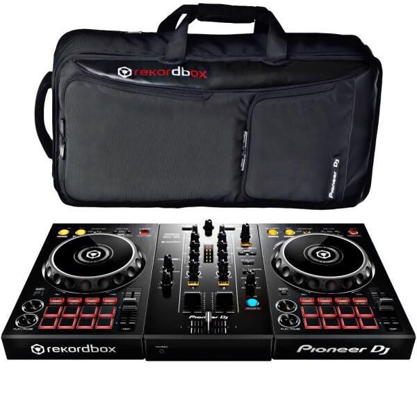 KIT Controlador Pioneer DDJ 400 com RekordBox + Bag Pioneer DJ DJC