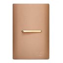 Ver imagem 1 de Conjunto Interruptor Intermediario Horizontal com Suporte 4x2 - Dicompel Novara Ouro Rose Gold - Dnv1500/5