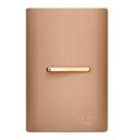 Ver imagem 1 de Conjunto Interruptor Intermediario Horizontal com Suporte 4x2 - Dicompel Novara Ouro Rose Gold - Dnv1500/5
