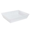 Ver imagem 1 de Travessa Retangular 4,8l Branca para Servir a Mesa Bandeja Salada Sobremesa Coza