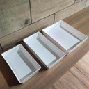 Ver imagem 6 de Travessa Retangular 4,8l Branca para Servir a Mesa Bandeja Salada Sobremesa Coza