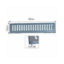 Ver imagem 5 de Kit 10 Ralo Grelha Linear e Caixilho Aço Galvanizado 10x50cm