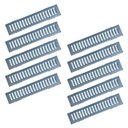 Ver imagem 1 de Kit 10 Ralo Grelha Linear e Caixilho Aço Galvanizado 10x50cm