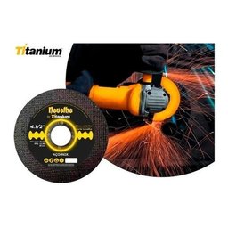 Discos Corte Fino Navalha 4.1/2 X 1,0 X 7/8 Titanium 50 Uni - 4