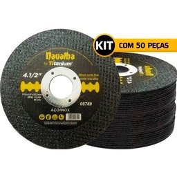 Discos Corte Fino Navalha 4.1/2 X 1,0 X 7/8 Titanium 50 Uni - 1