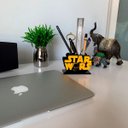 Ver imagem 4 de Porta Lápis Caneta E Acessórios Geek Star Wars Darth Vader 10x10cm