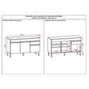 Ver imagem 3 de Balcão de Pia Line 150 Cm com Tampo Gris - Kits Paraná