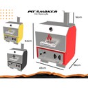 Ver imagem 2 de Churrasqueira Pit Smoker Hotbox para Bancada - Vermelho