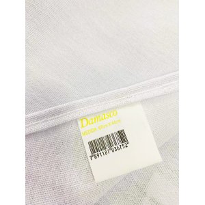 Kit 24 Pano de Prato Alvejado Branco Damasco - Ober