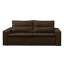 Ver imagem 4 de Sofá Retrátil e Reclinável 2 lugares com Molas 1,50m Eloa Suede Marrom Madelina