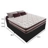 Cama Box Com Baú Casal + Colchão De Molas - Comfort Prime - Classic Superlastic 138cm cor:Preto - 2