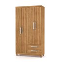 Ver imagem 1 de Guarda Roupa 4 Portas 2 Gavetas Line Vila Rica Canela