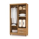 Ver imagem 3 de Guarda Roupa 4 Portas 2 Gavetas Line Vila Rica Canela