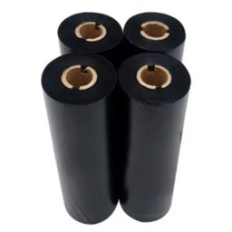 4 Ribbon pra impressora Térmica 110mmx60m 3600 etiqueta 10cm - 1