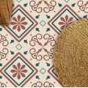 Ver imagem 1 de Adesivo Piso Ladrilho Arabesco Lavável Antiderrapante