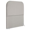 Ver imagem 1 de Cabeceira Solteiro 100 Cm com Frame Alana Suede Cinza Claro Artte
