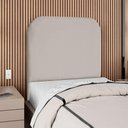 Ver imagem 2 de Cabeceira Solteiro 100 Cm com Frame Alana Suede Cinza Claro Artte