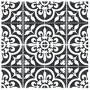 Ver imagem 2 de Adesivo para Piso Preto e Branco Antiderrapante Lavável