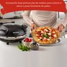 Forno de Pizza Elétrico Preto com Pedra Antiaderente Ariete Forno de Pizza Smart Preto Ariete 220v - 6