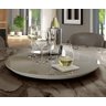 Bandeja Giratória Para Mesa 50cm Off White Tampo De Vidro - 2