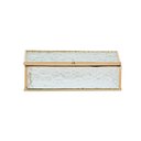 Ver imagem 3 de Caixa Organizadora em Vidro Arabesco com Metal Dourado Mart:dourada