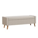 Ver imagem 2 de Recamier Bau Paris 1,60m Linho Bege - Inova Decor Inova Decorações